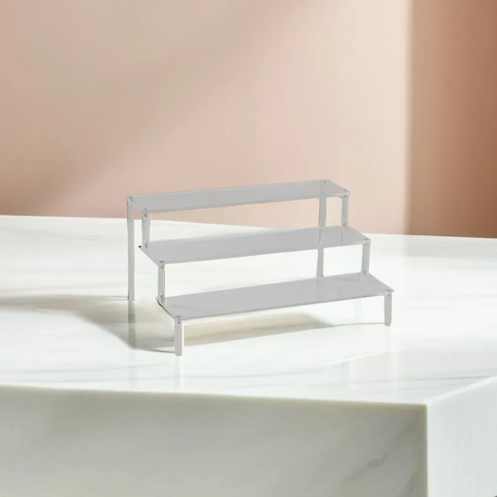 

Трехуровневая акриловая витрина-стеллаж, разборная, прозрачная, компактная подставка для фигурок, статуэток, коллекционных предметов