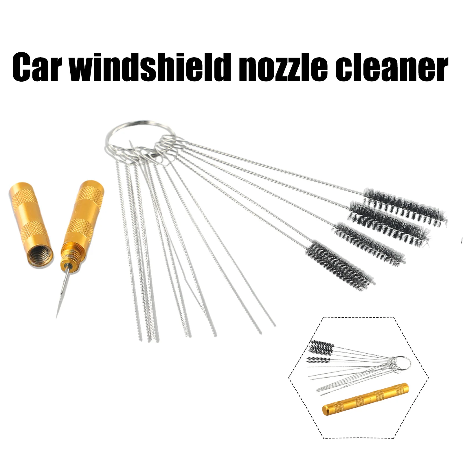 Car Windscreen Jet Nozzle Washer Cleaning Adjustment Water Stains Cleanup Tool Cleaning And Re-positioning Of Vehicle Washer Jet