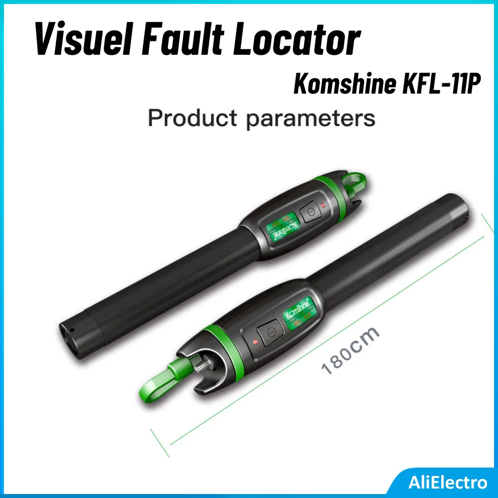 

Komshine KFL-11P-10-LC VFL Visuel Fault Locator Fiber Optical Testing 10mw 10km Suit For LC Connector