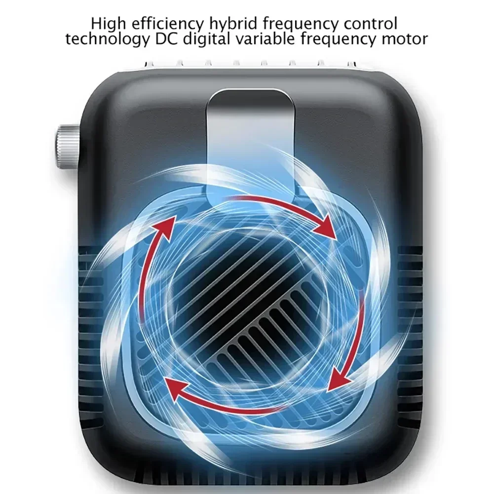 Mini ventilador para deportes al aire libre, ventilador de cintura de refrigeración, novedad de 2024, ventilador de cintura portátil de 10000mah, aire acondicionado recargable por USB, cuello colgante