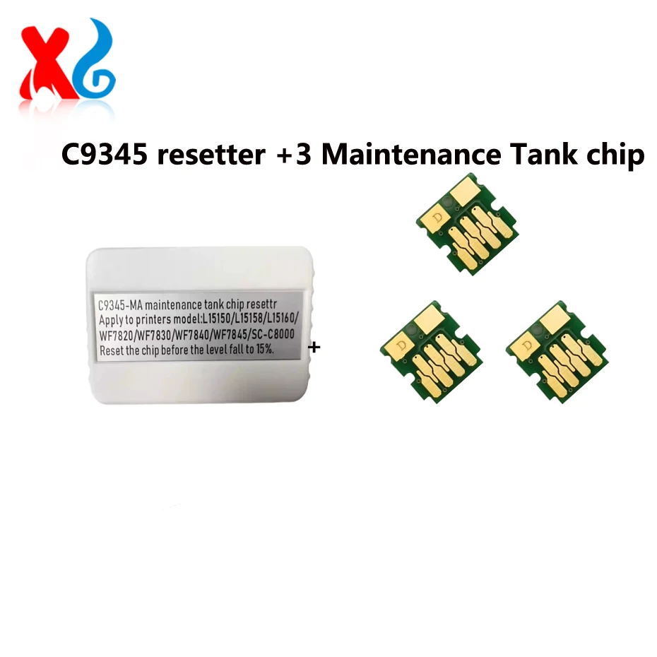 

C9345 L8050 Сброс коробки обслуживания для Epson L15180 L8050 L8058 L18058 L18050 L15140 L15150 L15160 Чип сброса