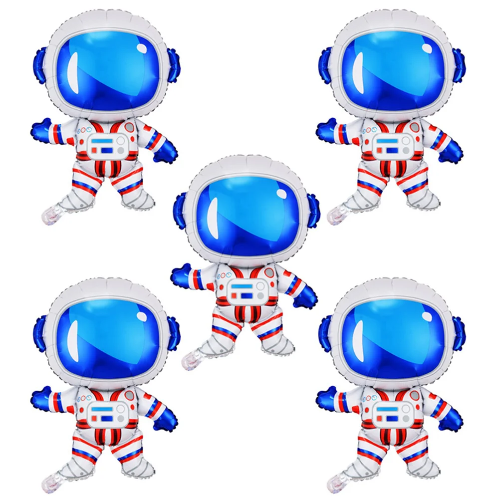 

5pcs Big Astronaut Foil Balloons for Kids Outer Space Birthday Decorations Galaxy Theme Baby Shower Party Supplies