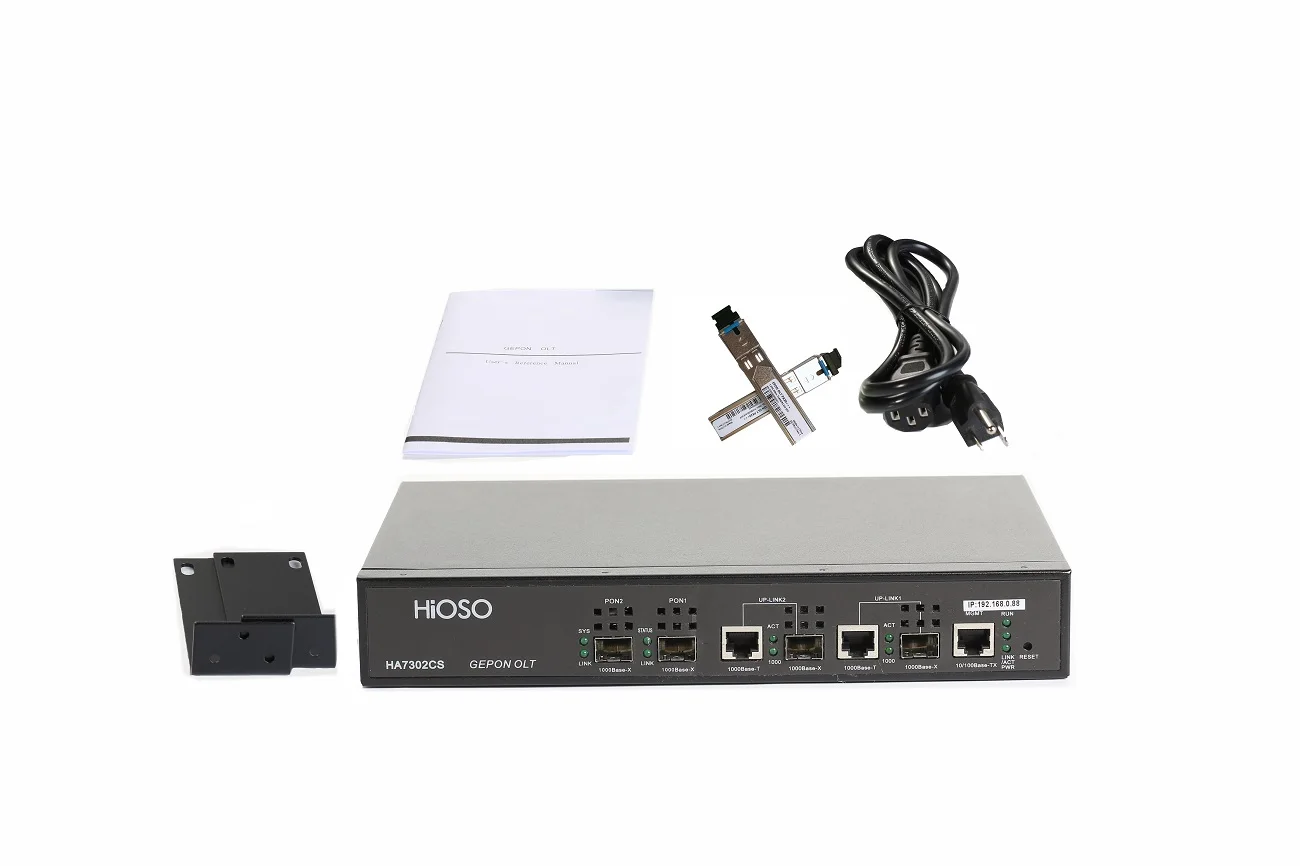 Imagem -06 - Hioso Epon Olt Portas Sfp Uplink Combo Ac100240v com Conector dc 12v Poder Não Incluído