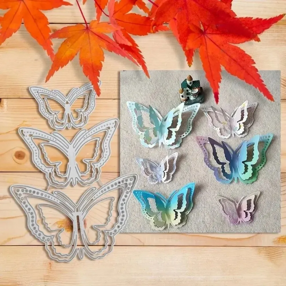 

Trendy Bamboo Dragonfly Butterfly Tufted Magritte Flowers Metal Cutting Dies Stencils For DIY Scrapbooking
