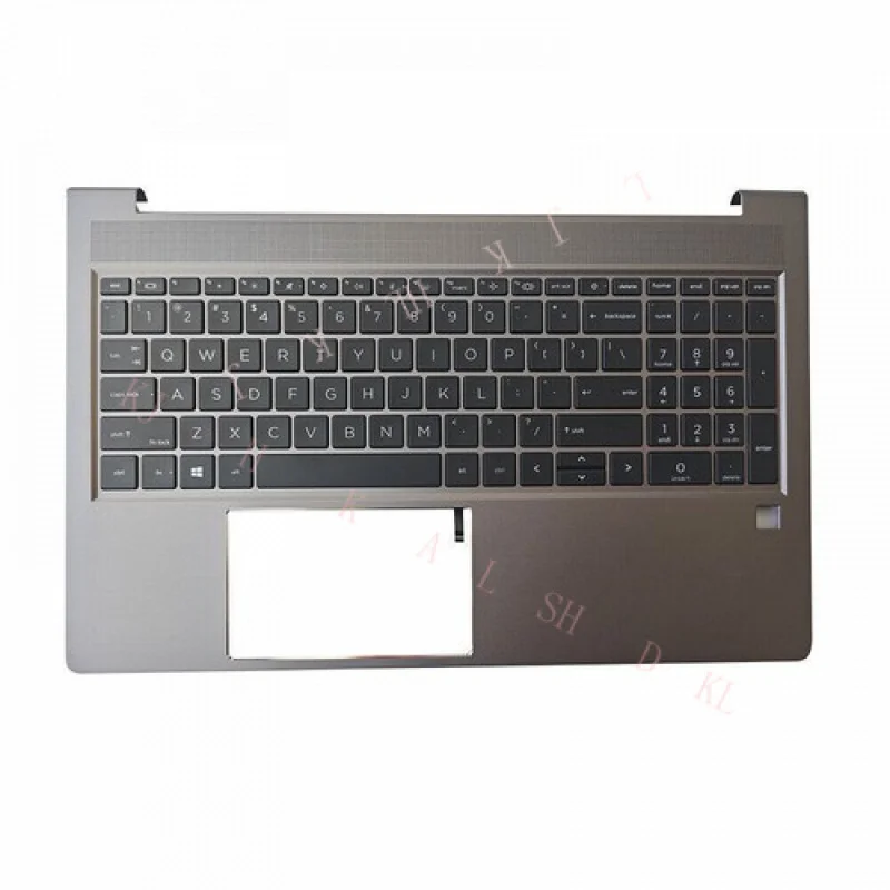 

N New For HP ZBOOK Power 15 G9 Palmrest w/Keyboard White Backlit Gray N06912-001