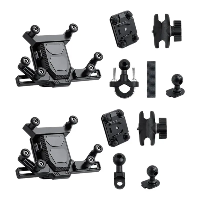 

Motorcycle Handlebar Phone Holder mount Non slip Shock Absorber motorbike Phone Holder 360 degree Rotatable bike Phone Mount