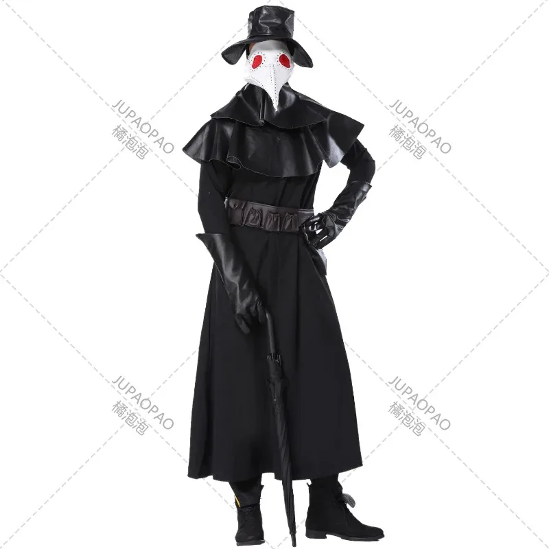 Bear's Den S-5XL Plus rozmiar Halloween kruka usta kostium wydajności lekarz zaraza Perfor nowy 2025