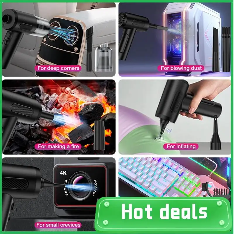 

Multipurpose Electric Duster And Air Blower,Compressed Air Cleaner For PC,Replace Compressed Air Cans For Deep Cleaning Durable