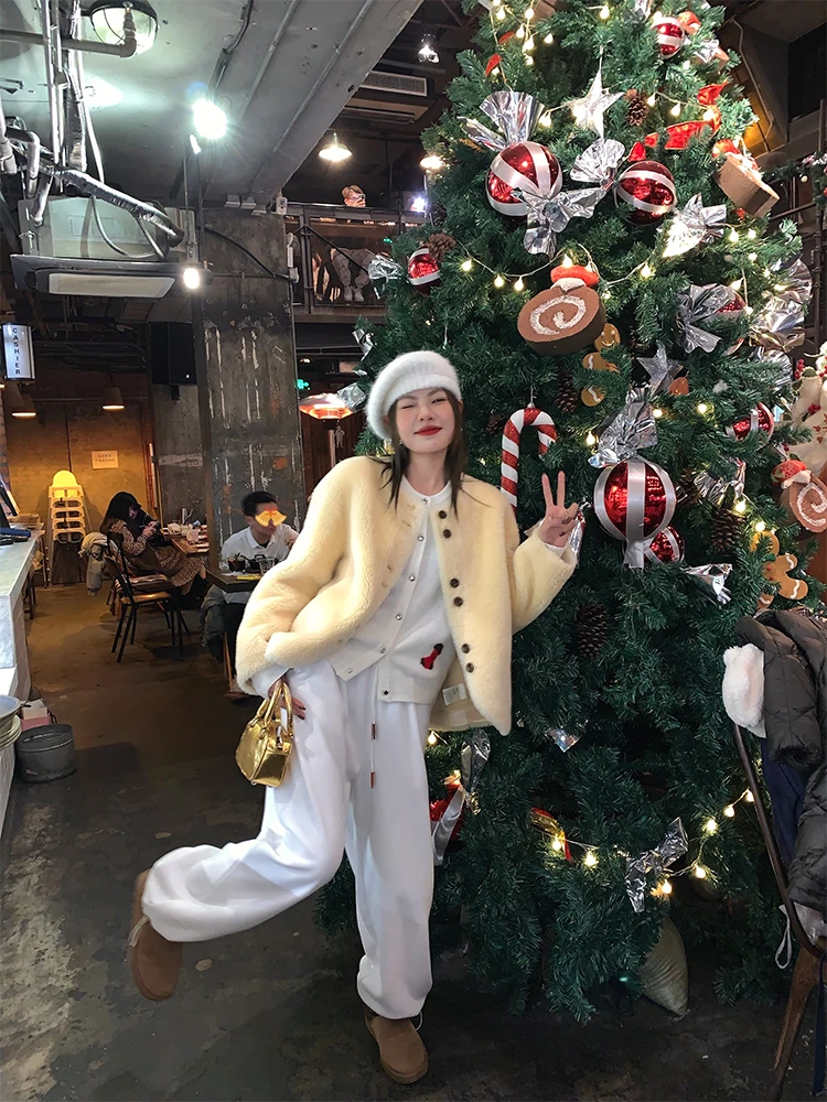Cappotto di pelliccia da donna ort Capispalla di lana calda Inteated Pelle e pelliccia Autunno Inverno Nuovo Sle Coreano Pendolarismo Sle Lungo Sve