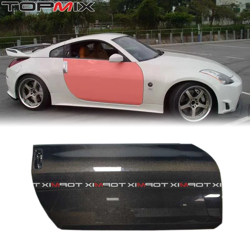 For Nissan 350Z Z33 2002-2016 Lightweight Carbon Fiber Exterior Door Panel OEM Replacement Door