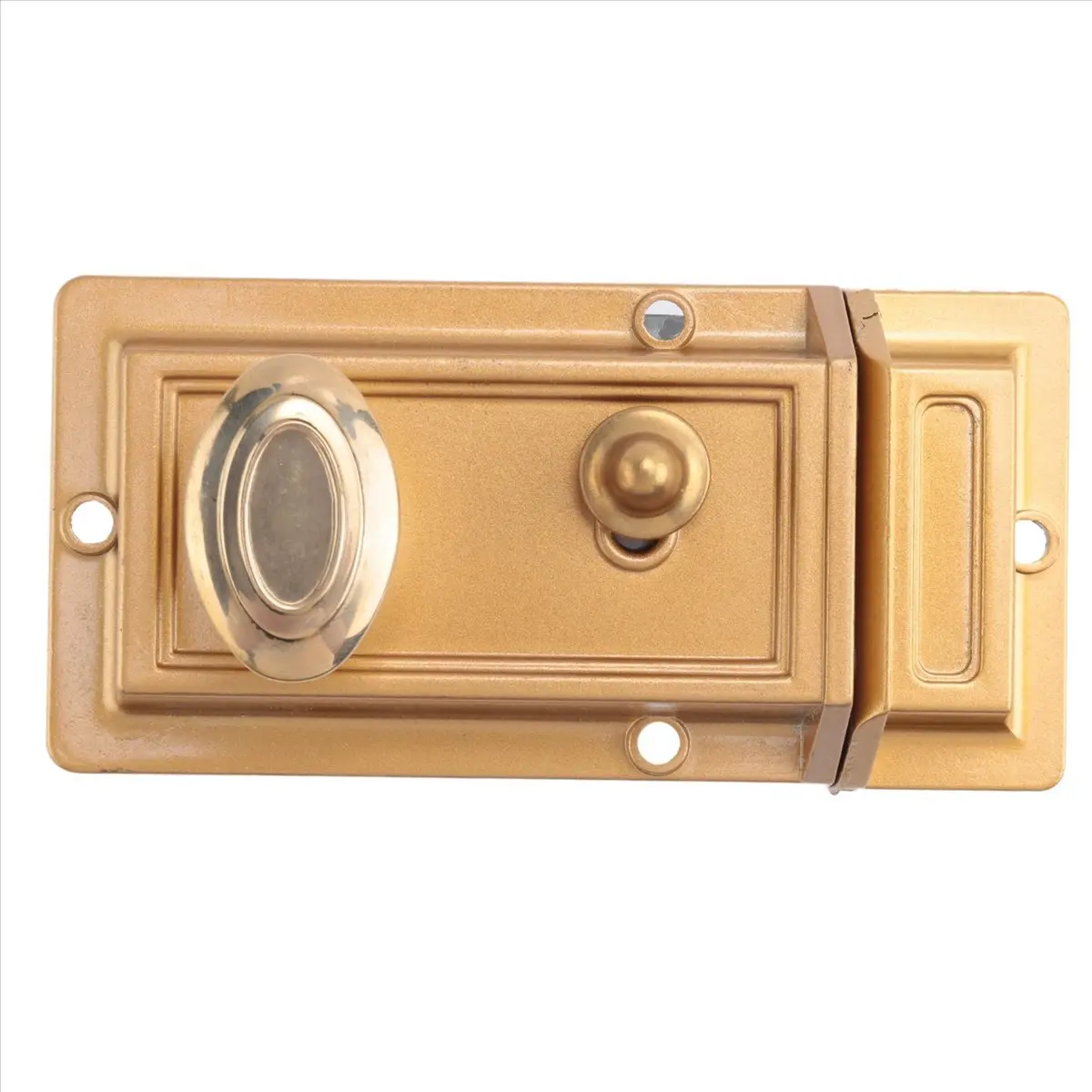 A903Z~Zinc Cylinder Deadbolt Lock for Night Gate Door Entrance,Gold Finish