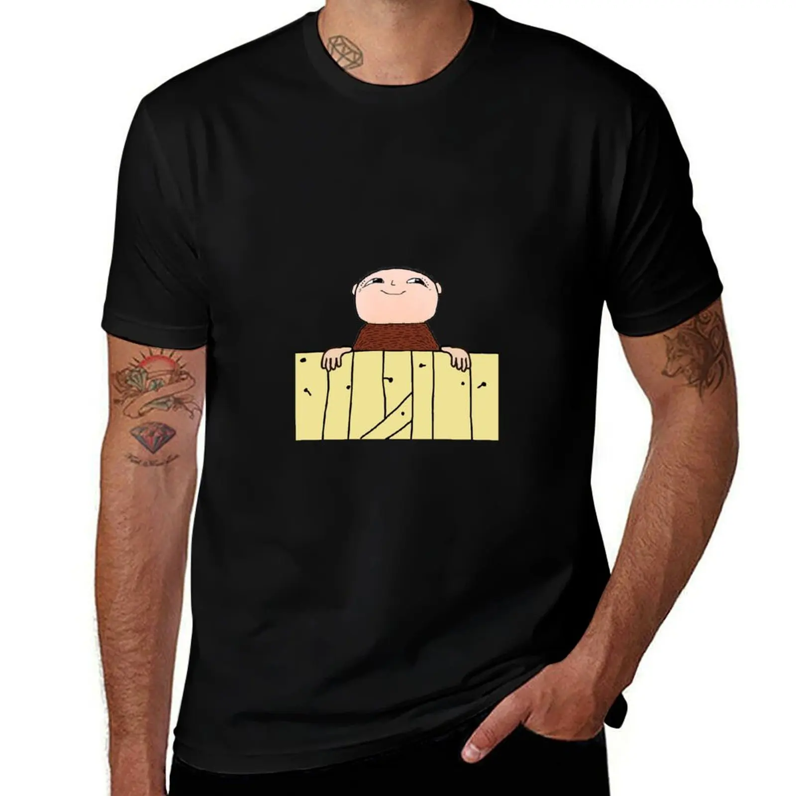 Alfie Atkins, Alfons ?berg standing behind a fence T-Shirt Lightweight Casual Summer T-Shirt