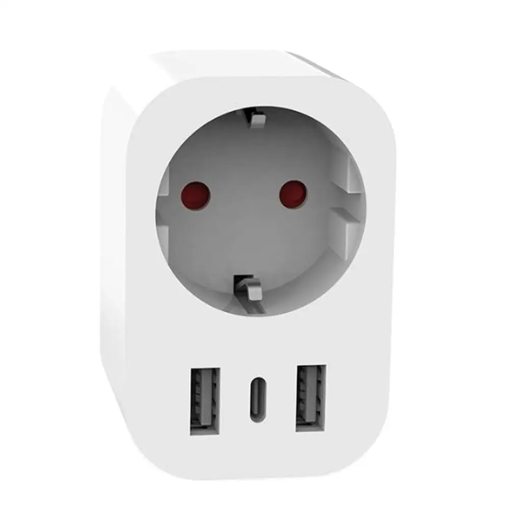 Remote Control Socket for Smart Socket Timer Convenient Charging Cyclic Timings Function Dual USB Ports 2.4 GHz