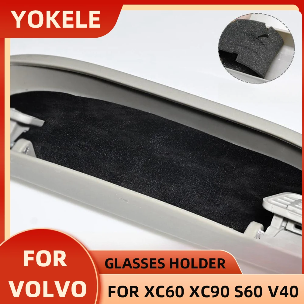 Estuche de ABS para gafas de sol de coche, caja de almacenamiento para Volvo XC40, XC60, S60, accesorios para gafas de sol