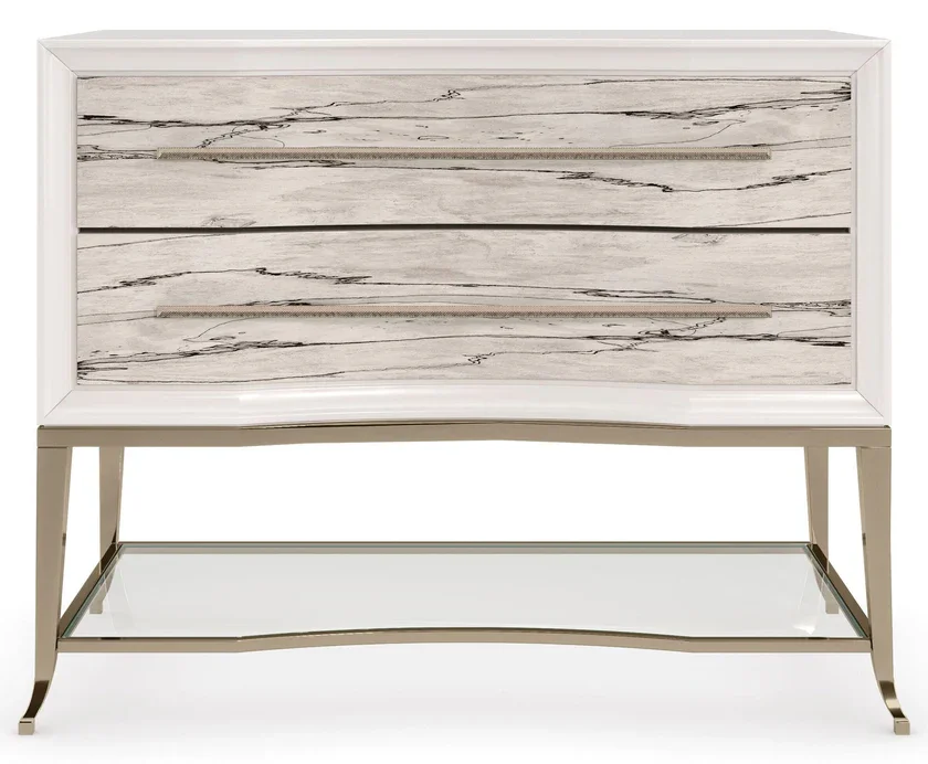 Caracole Classic Nature's Rhythm Nightstand | Natural Elegance & Sculptural Design