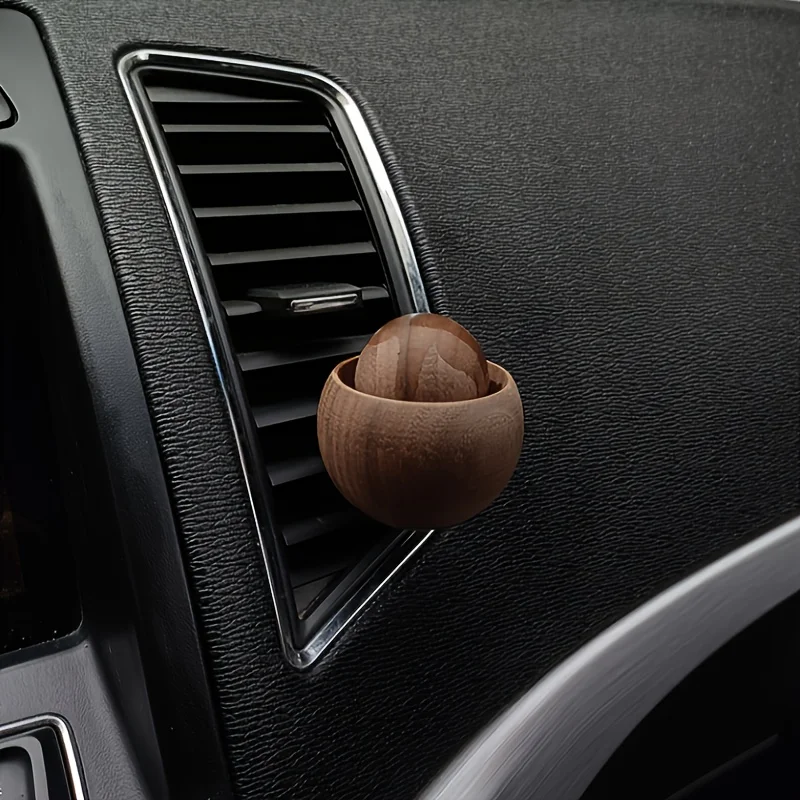Auto- und Heim-Diffusor für ätherische Öle – aus Holz, niedlicher Mini-Duftdiffusor mit natürlichem Duft, geeignet für Schlafzimmer, Wohnzimmer, Badezimmer