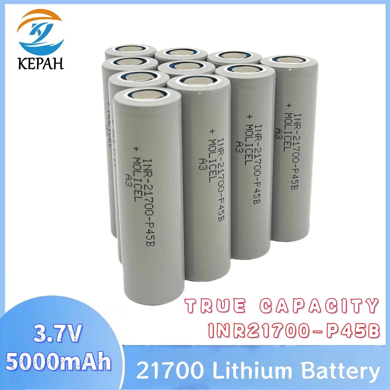 

1-20pcs INR 21700 P45B 4500mAh 3.7V 10C High Power Discharge Large Capacity Rechargeable Battery