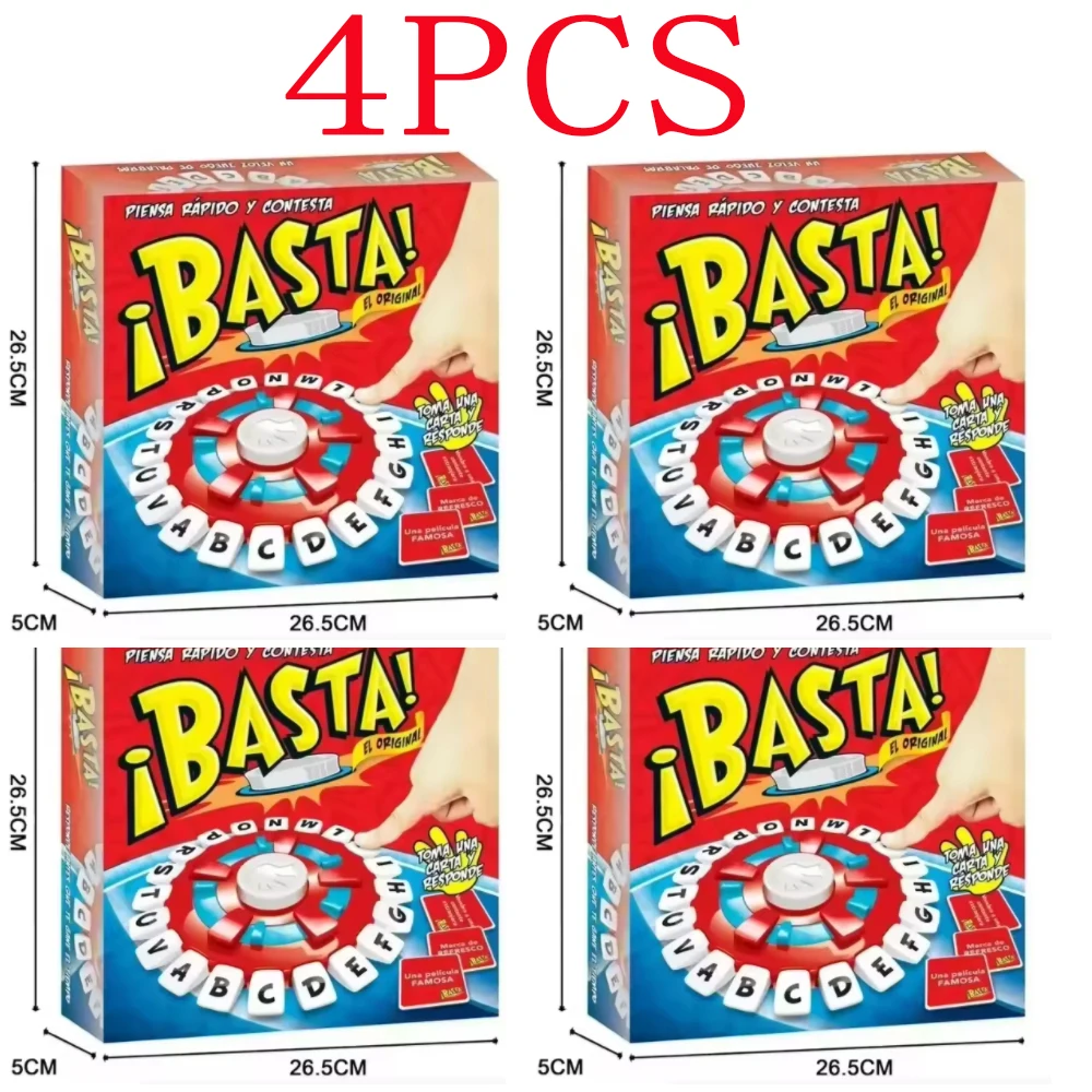 Spanish TAPPLE and TAPPLE10 Party Game - BASTA Board Game - An Exciting Word Game for Family and Friends