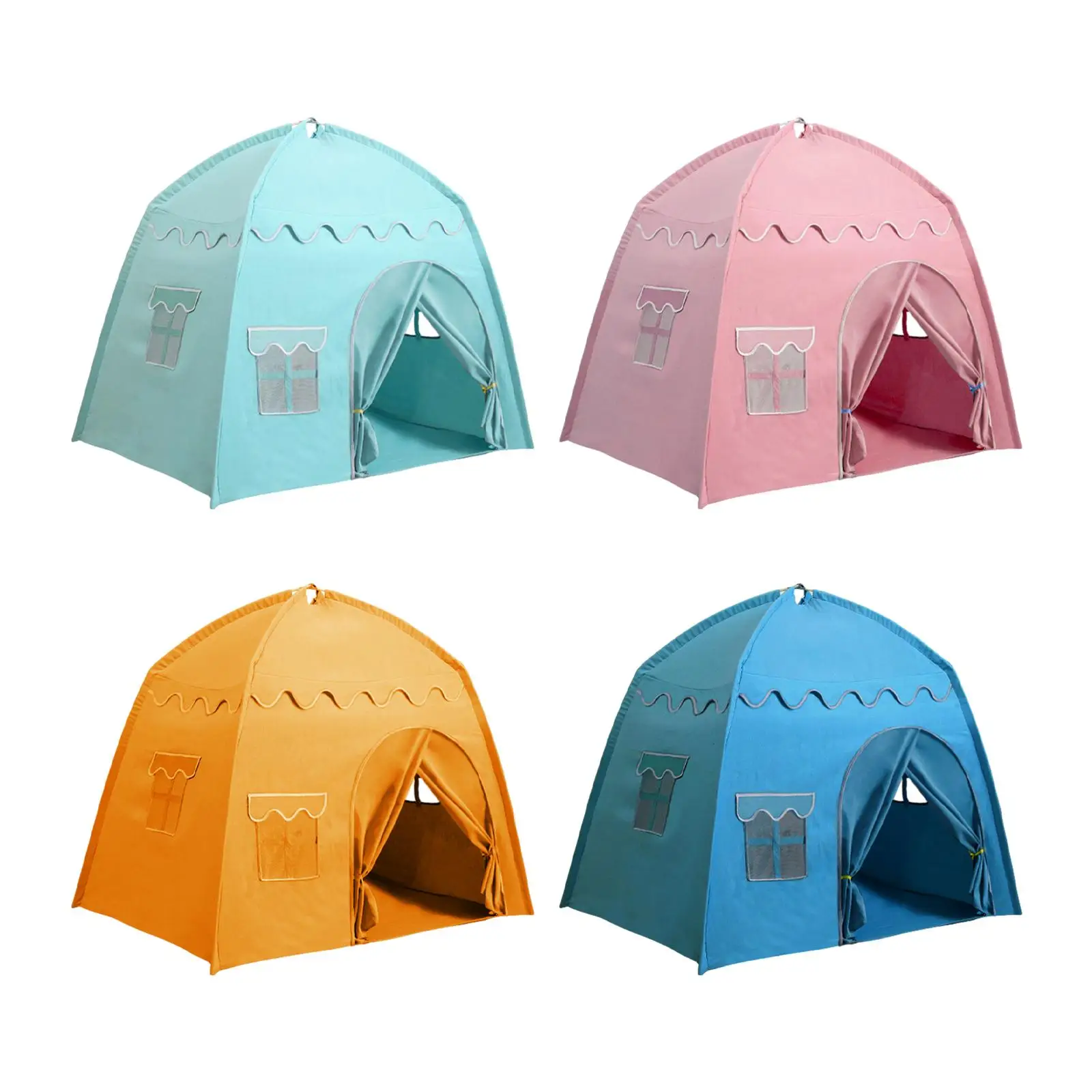 

Kids Play Tents Indoor Outdoor Portable Fairy Playhouse Castle Tent Children Play House for Children Toddler Kids Birthday Gift