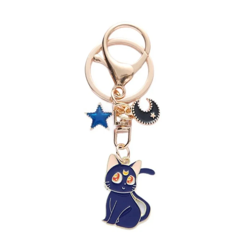 Sailor Moon Cat Keychain, Cute Magic Cat Jewelry Gift