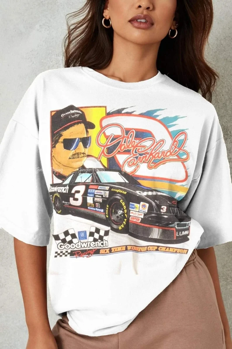 Vintage 90s Dale Earnhardt Nascar Racing T Shirt Bootleg Men Women Oversized Tee