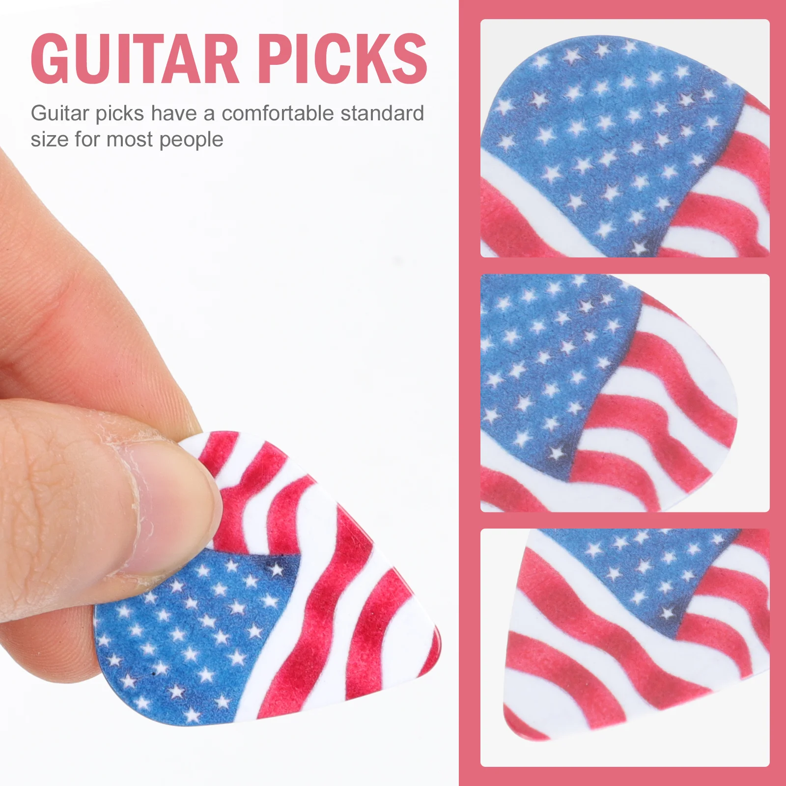

25Pcs Guitar Picks PVC Lightweight Clear Sound Folk Electric Portable Practice Accessories Smooth Ukulele