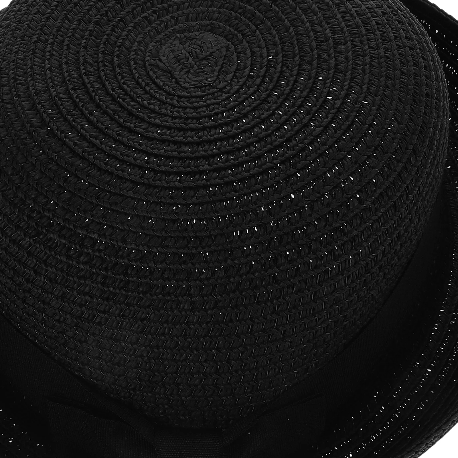 

Dome Curly Straw Blend Sun Hat Women Girls Sweet Bowknot Roll Up Wide Brim Foldable Free Size Comfortable Beach Summer Style