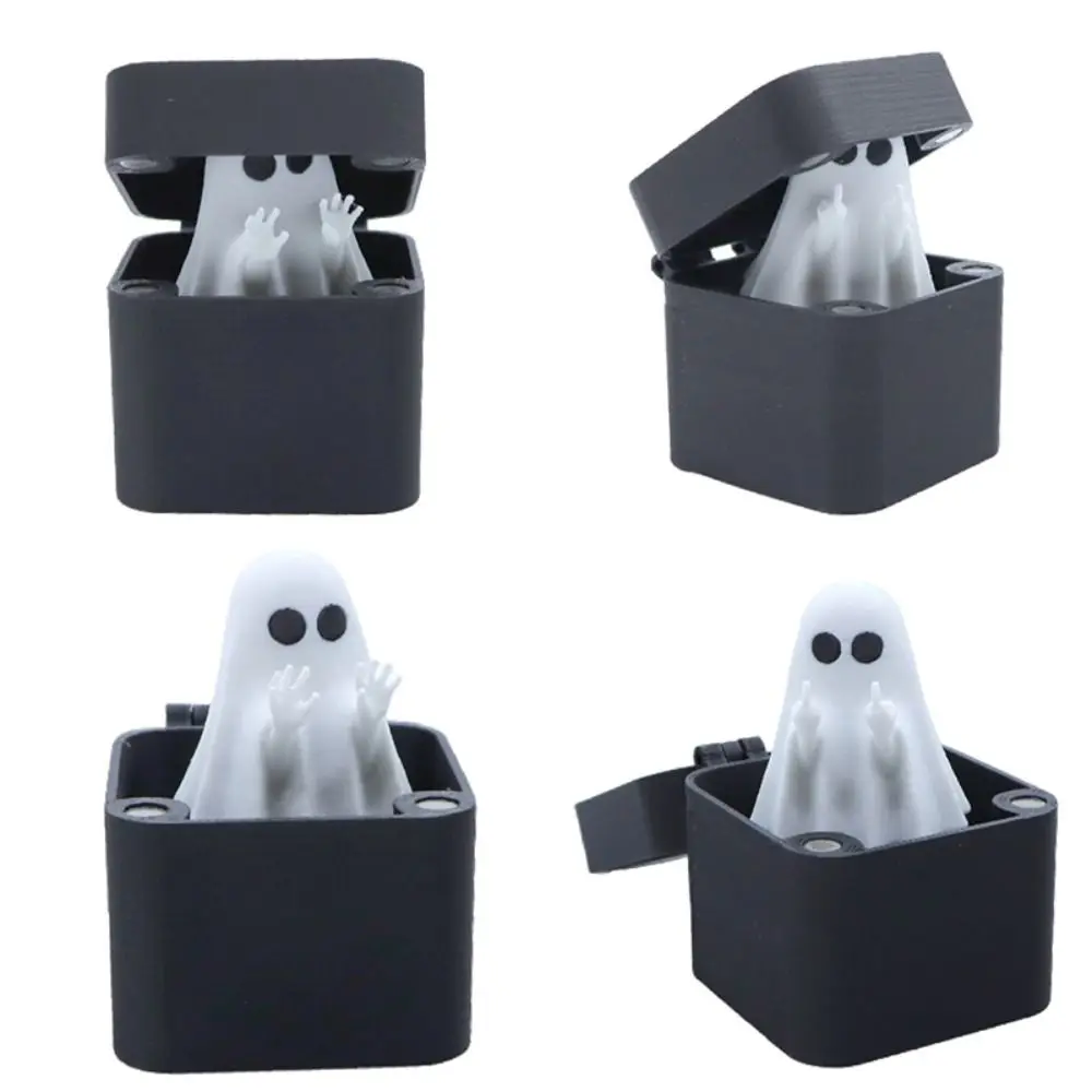 Creative Halloween Ghost Finger Surprise Gift Box Hot Stamping Cute Prank Pop Up Gift Funny Finger in a Box Scare Friends Gift
