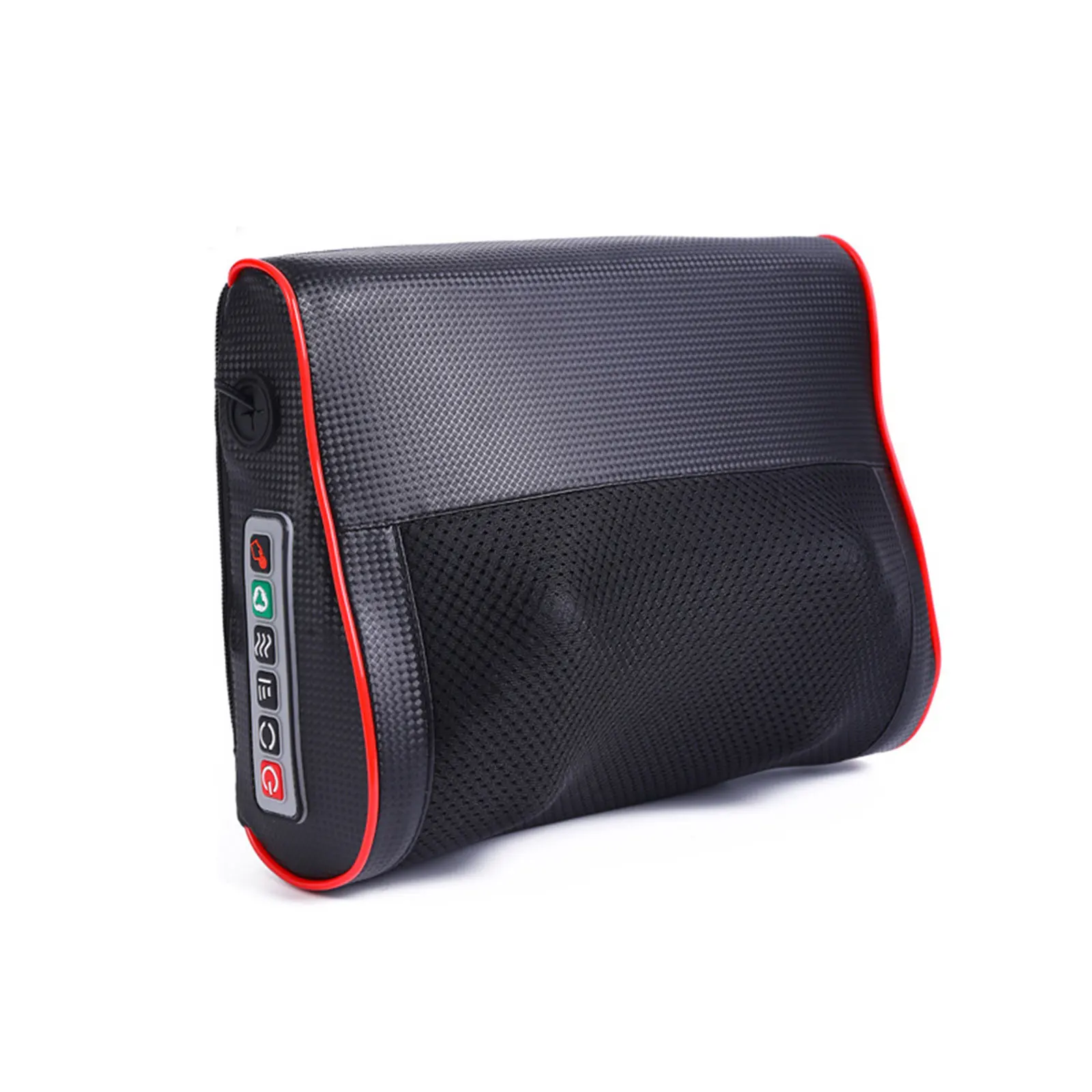

Shiatsu back and neck massager with heat and deep tissue kneading - electric massage pillow for home, car and office use