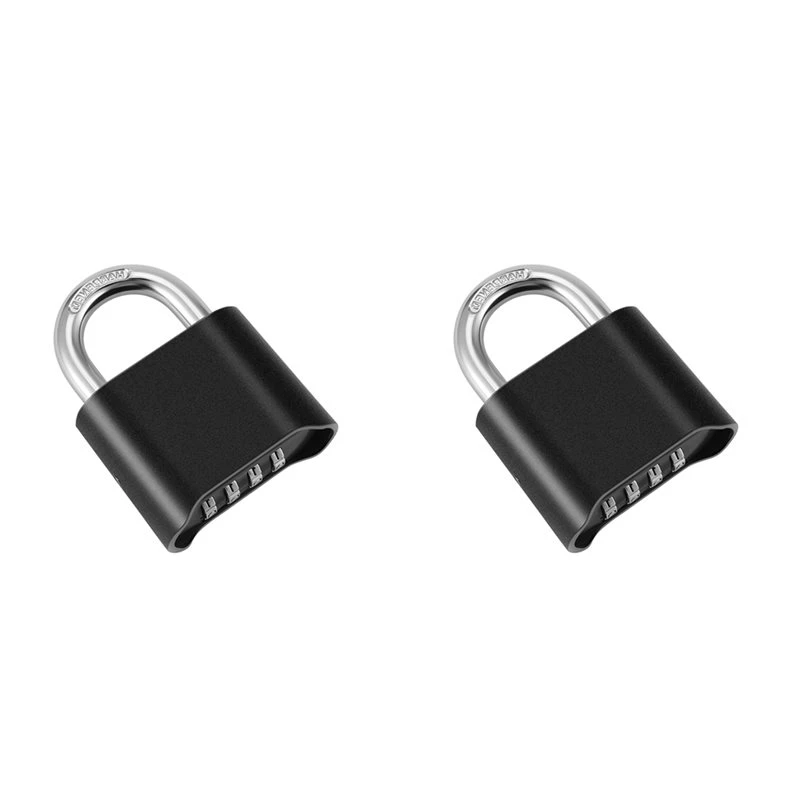 Y42A-2X 4-Digit Combination Padlock With Number Password Weatherproof Anti-Rust Warehouse Special Lock Truck Doorlock