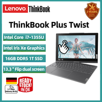 Lenovo ThinkBook Plus Twist Laptop i7-1355U 16GB LPDDR5x 1T SSD Intel Iris Xe 13.3″ 2.8K 60Hz OLED Touch Screen Notebook PC