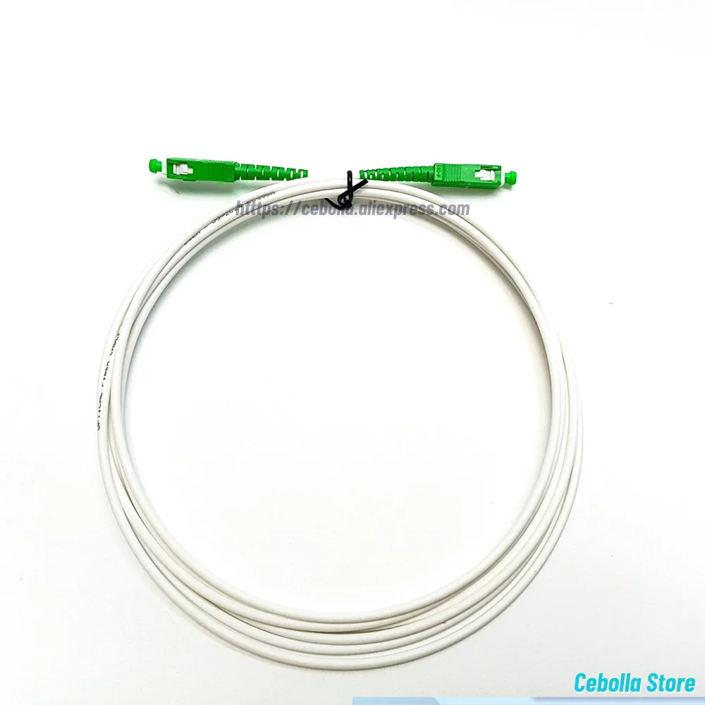 10 قطعة SC/APC-SC/APC البصرية مسار الحبل وضع واحد G657A2 البسيط 2.0/3.0 مللي متر الأبيض LSZH سترة البلوز الألياف البصرية #5