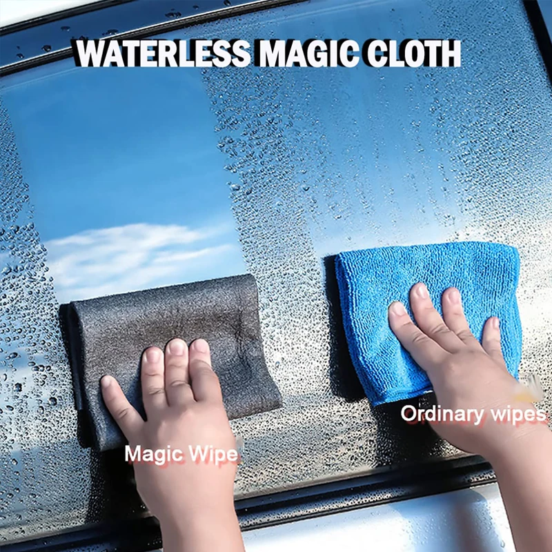 1/2/5Pcs Thickened Magic Cleaning Cloth Reusable No Trace Washing Glass Wipe Rags Auto Window Mirror Polishing Rag Kitchen Towel