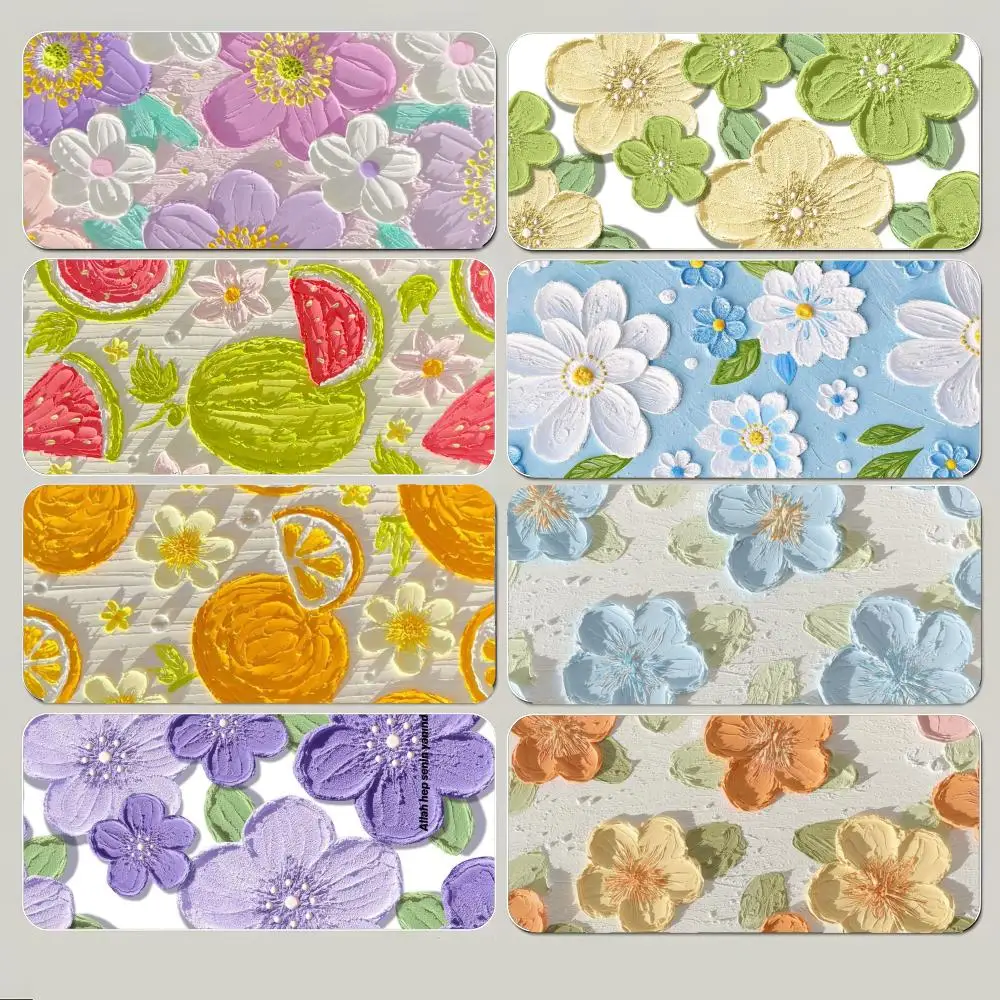 art beautiful A-Aesthetic Art Flower Mouse Pad Large Gaming Mousepad with Thick Stitched Edge Non-Slip Desk Mat