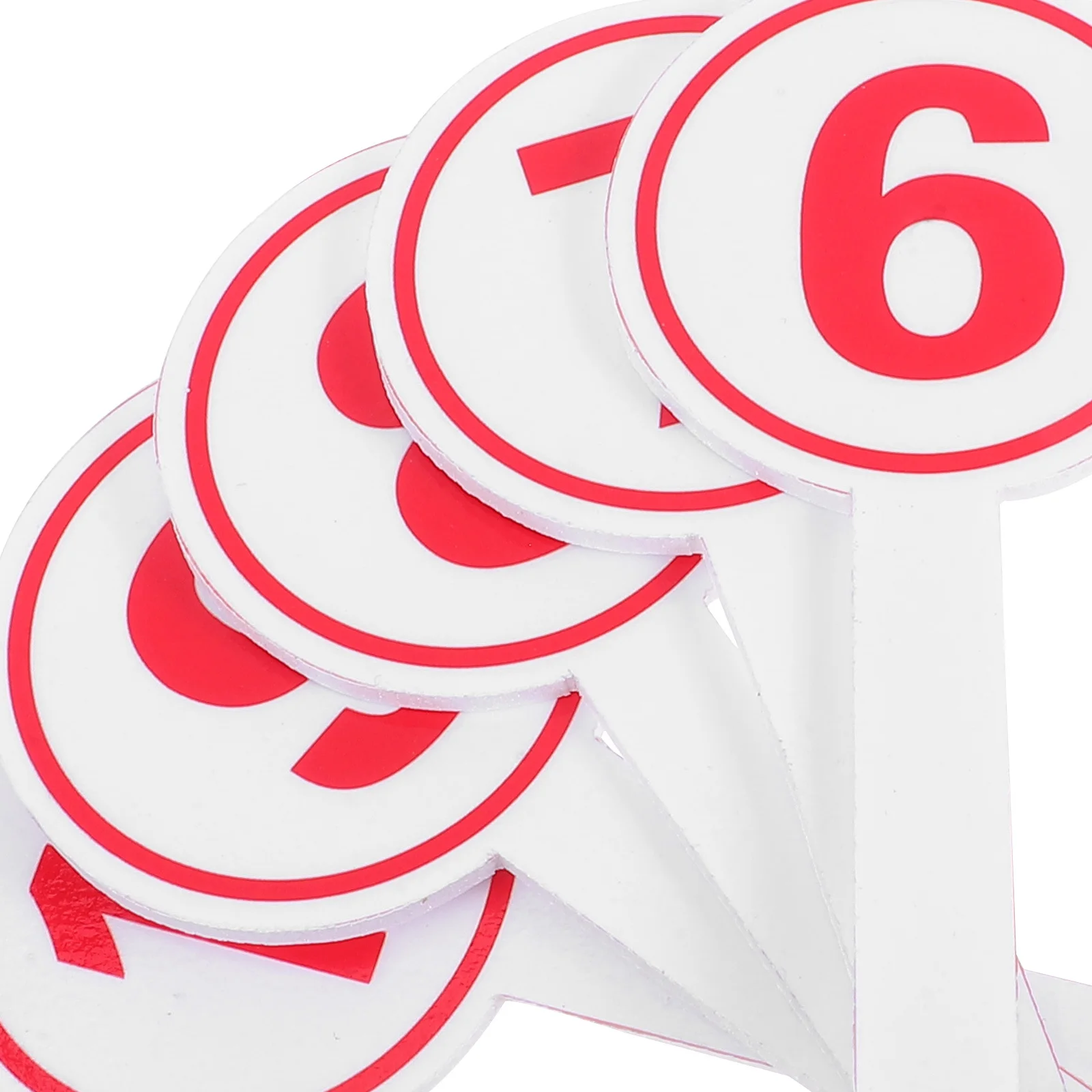 10 قطعة التشجيع يده مجداف مشرق عدد لوحات النتيجة 1-10 خفيفة الوزن مزاد لوازم التصويت التهديف للأحداث الرياضية #5