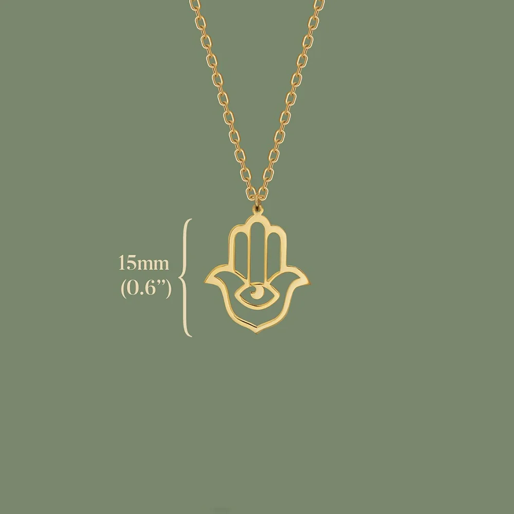 Fashion Hamza Necklace Hamsa Pendant Evil Eyes Türkiye Amulet Good Luck Necklace Holiday Gift