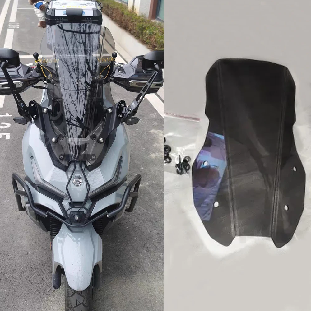 For Sym ADX 125 Windscreen for Husky ADV 150 150ADV ADV150 Windshield Motorcycle Accessories Wind Deflectors Visor Glass Screen