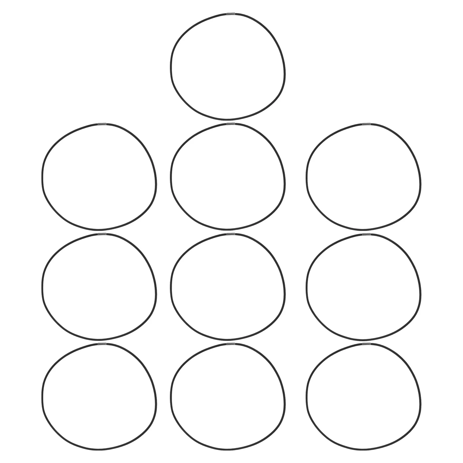 

10Pcs Condenser Mic Shocking Mount Elastic Bands Vibration Reducing Rubber Rings for Desktop and Studio Setups