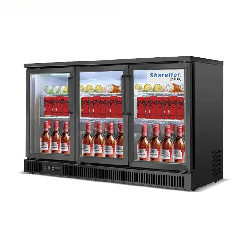 B Beer cabinet Commercial vertical freezer Bar freezer Defogging mini freezer Air-cooled beverage refrigerated display cabinet