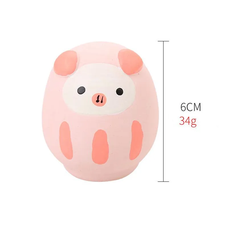 Dog Chew Toys Egg-shaped Latex Toys Cute Styling Teeth Cleaning Pet Supplies Dog Gnawing Vocal Toy Dolphin Pig Sheep Expression