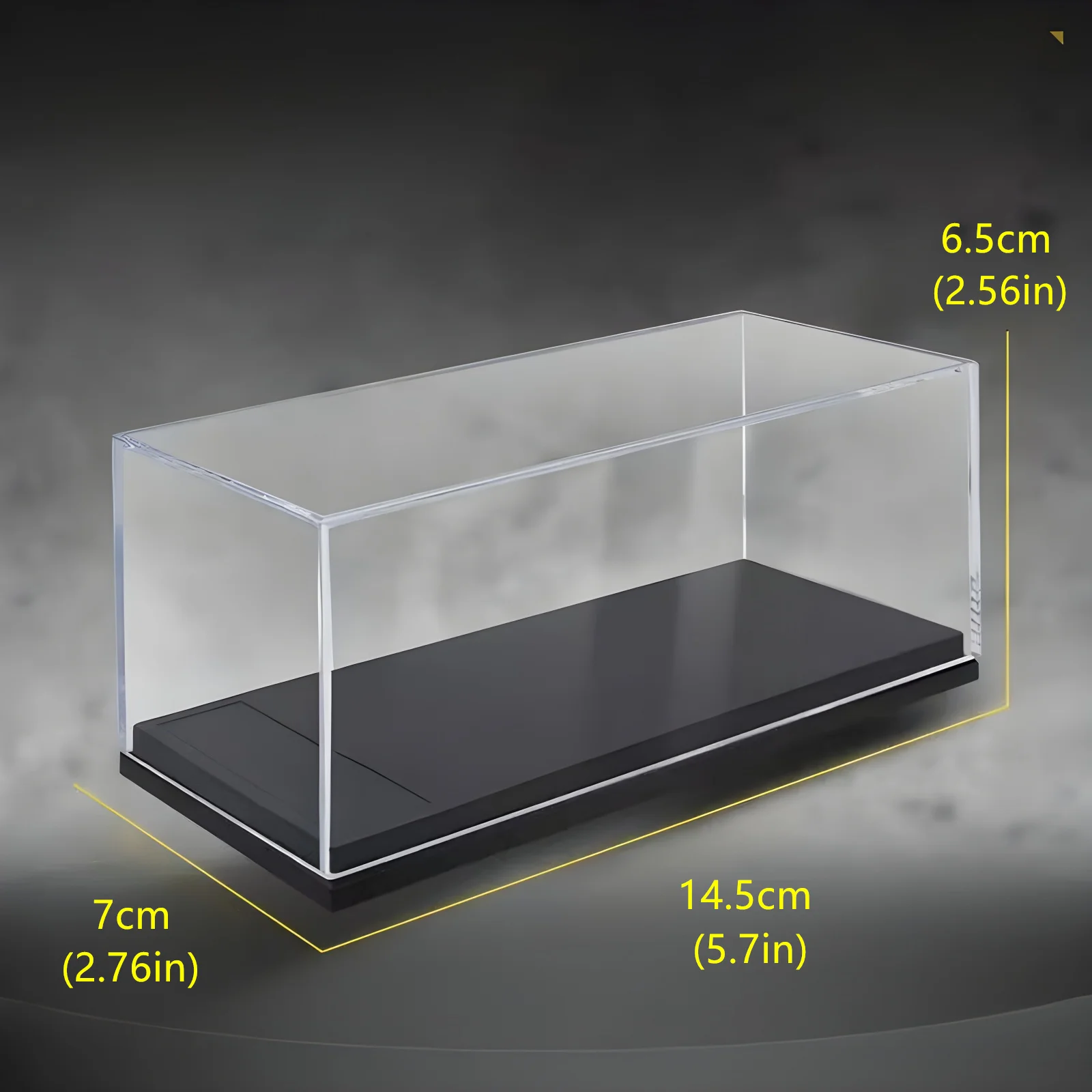 1 Pc Clear Model Car Display Case 5.7 x 2.6 x 2.8 Inches Fit for 1/64 1/43 1/36 1/32 Scale Acrylic Storage Box Toy Collectors