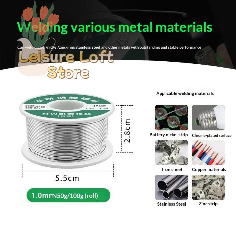 Rosin Core Solder Tin Wire Roll No Clean 2% Flux 0.8mm 1.0mm 20g/50g/100g for Guitar Musical Instrument Circuit Repair