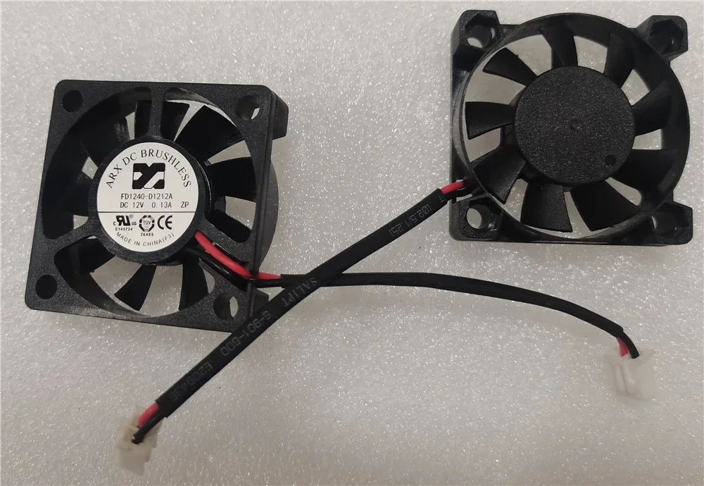 2pcs Brand New Fan for ARX FD1240-C1251A 12V 0.13A  4010 FD1240-D1212A 4CM 40X40X10MM  2-Wire Server chassis FAN