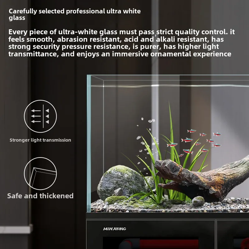 HXL stream fish tank native ultra-white ecological bottom filter living room household large industrial stream tank