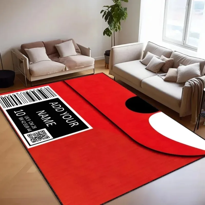 Sneaker Box Carpet Mat Rug Non-slip Home Decoration Floor Mat Carpet Home Bedroom Decor Carpet Living Room Rug Bedroom