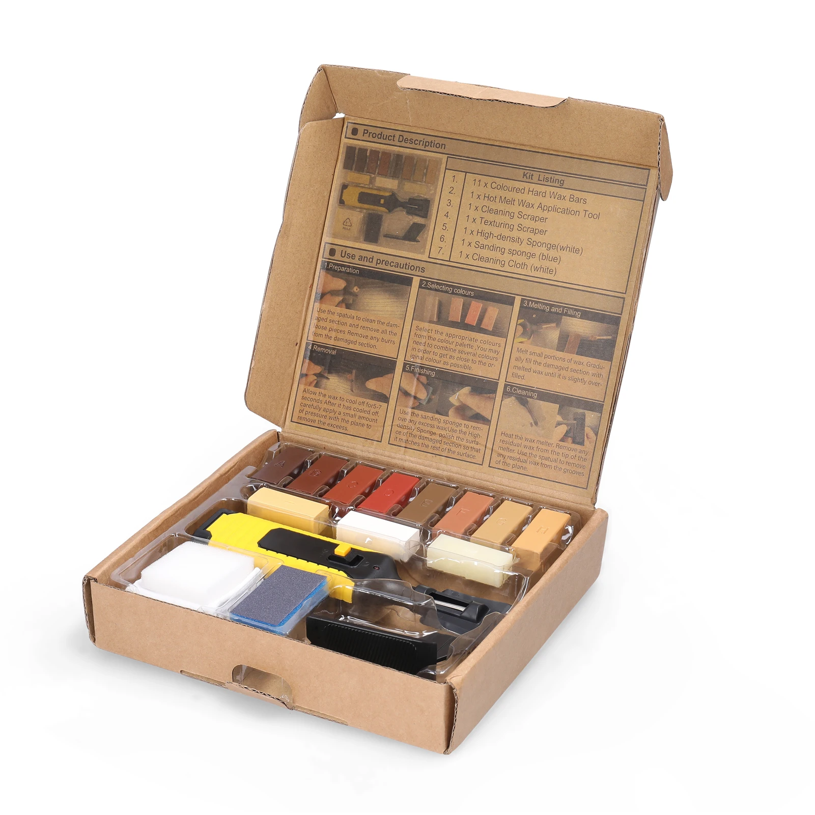 

Home Household Laminate Repairing Kit Floor Repairs Kit DIY Multifunctional Wood Board Repairs Tool Kit Wooden Floor Scratches