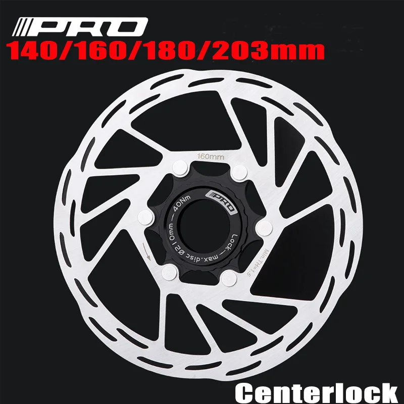 CenterLock Hydraulic Disc Brake Rotor 140/160/180/203mm MTB Road Bike MTBHeat Dissipation Mid-lock Discs Brake Pads Center Lock