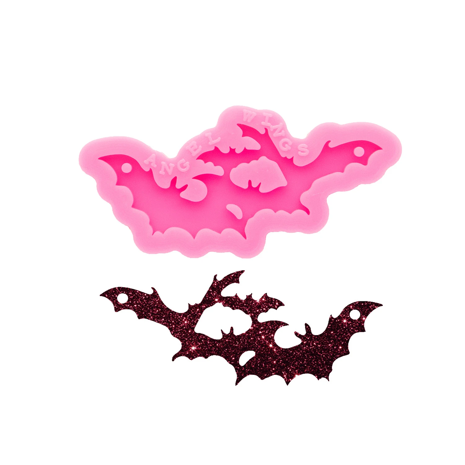 Mini Bat Silicone Mold for Epoxy Resin DIY Earring Pendant Charm Keychain Jewelry Making Casting Mold