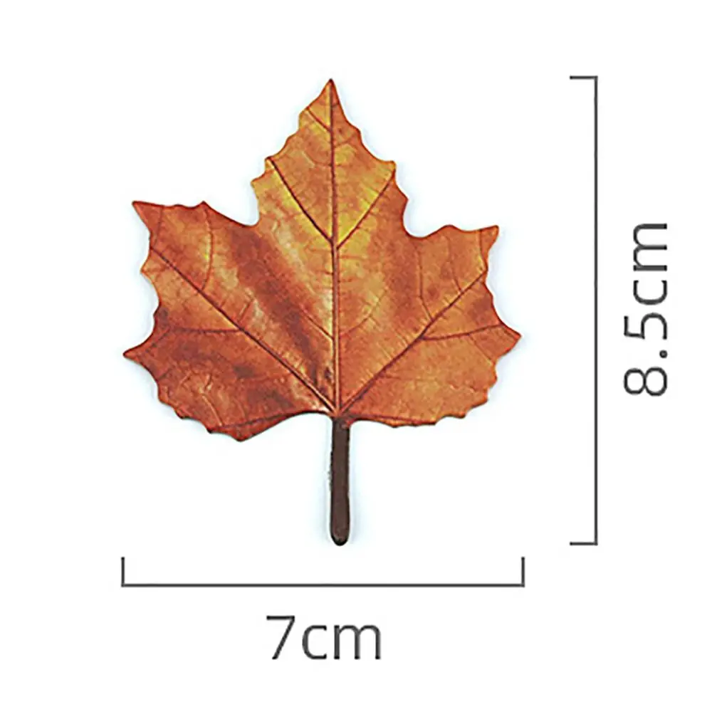 50 Sheets Cartoon Maple Leaves Sticky Notes Sticker Memo Pad Planner Tearable Note Paper Stationery Office Supplies