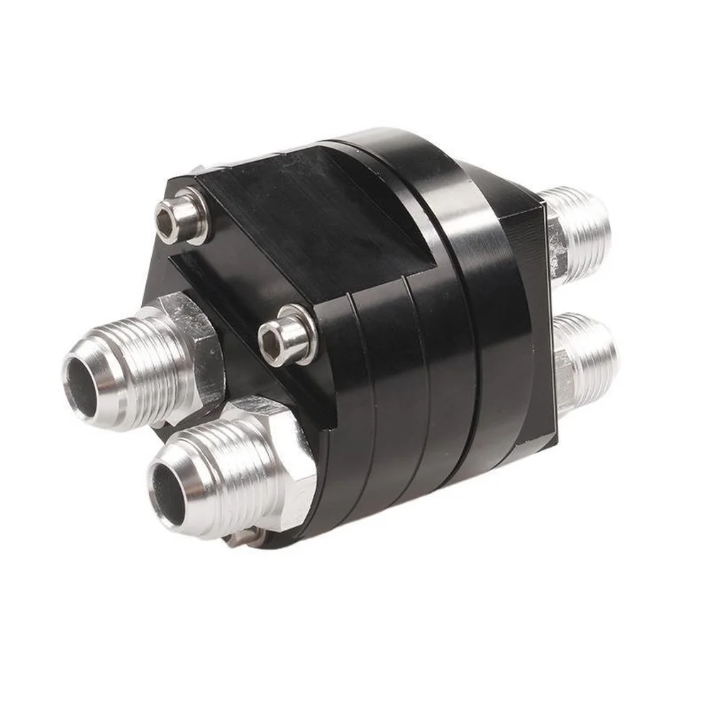 Split Oil Sandwich Adapter Plate AN10 Fit For Oil Cooler Install Oil Temperature Pressure Monitoring